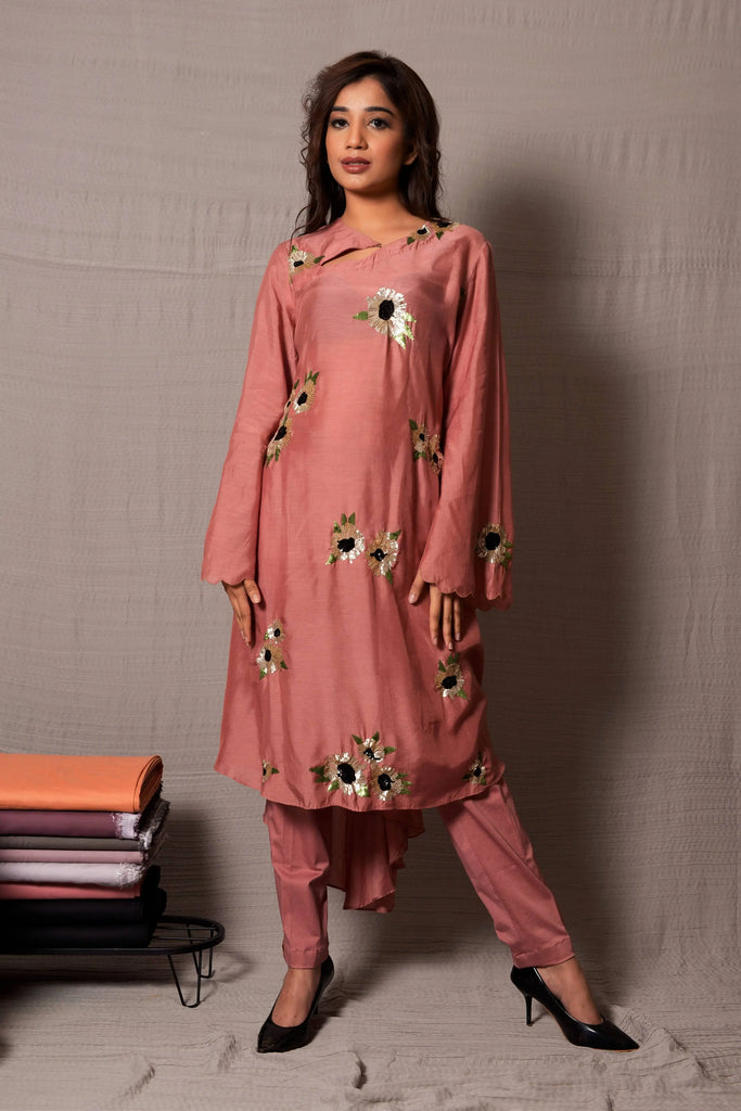 Beautiful Ash Rose Suit for Women | AAS Couture