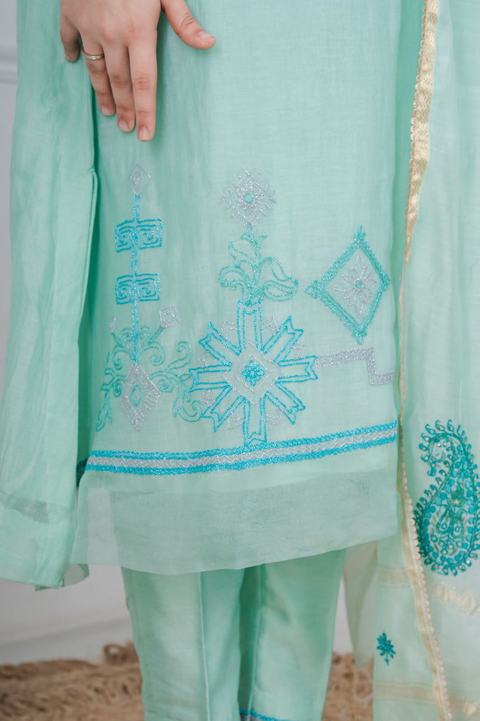 chanderi suit set traditional AAS Couture