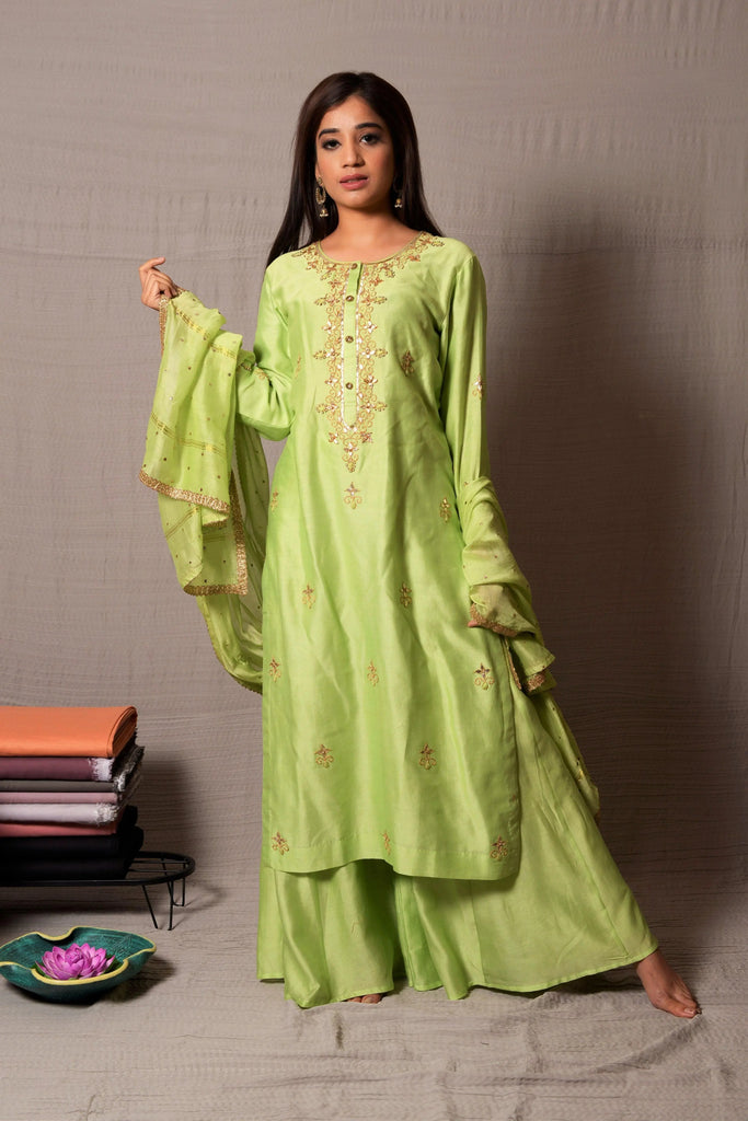 Ethnic Wear Green AAS Couture