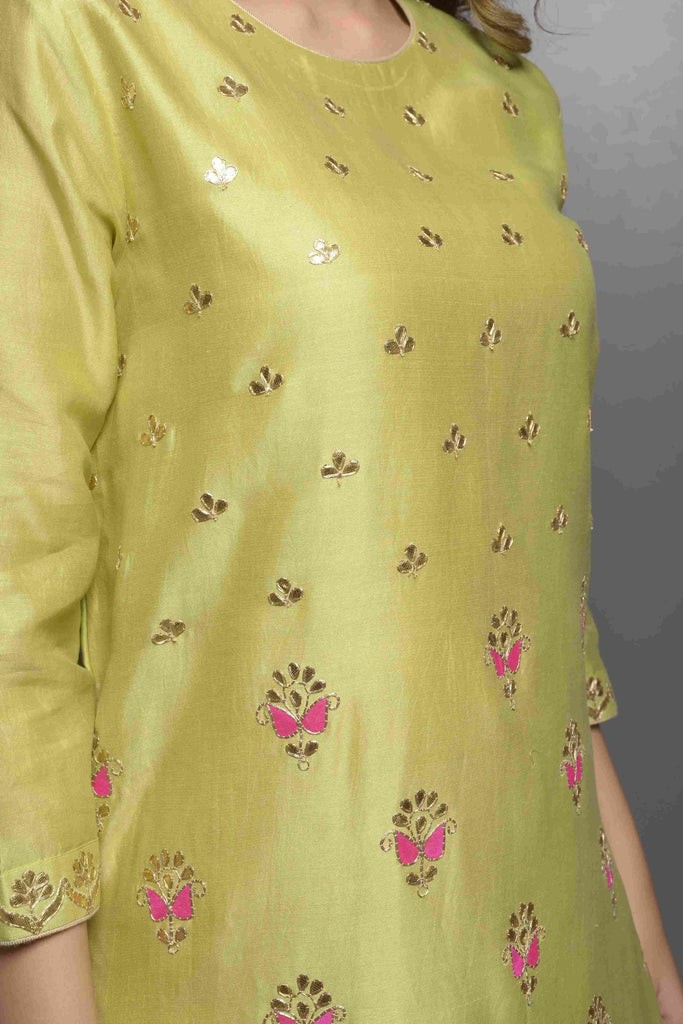 ETHNIC WEAR EMBROIDERY KURTA WITH SKIRT AAS COUTURE