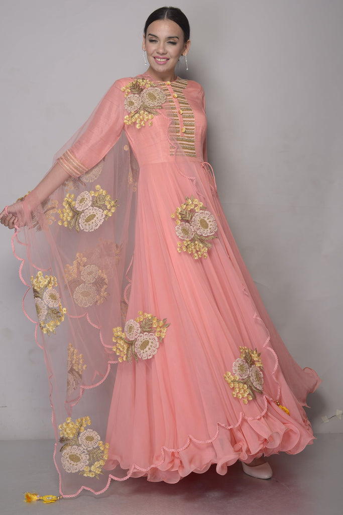 Ethnic Wear in Chanderi and Chiffon AAS Couture