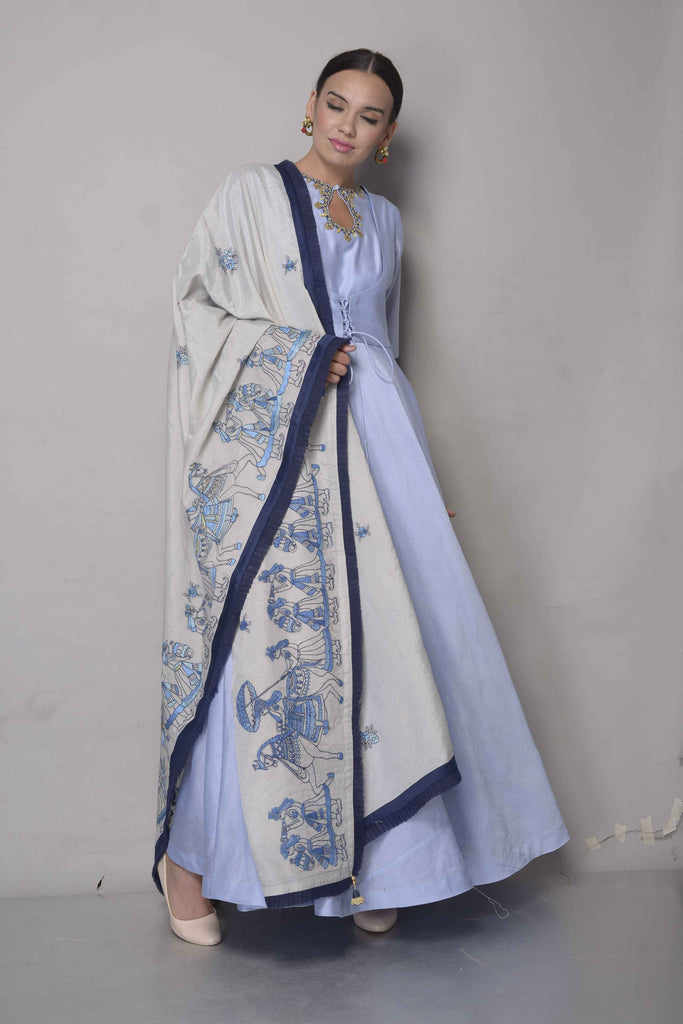Chiffon Anarkali dress AAS Couture